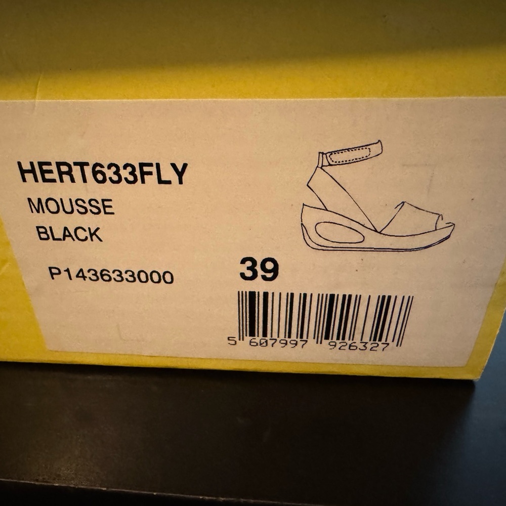 Fly London Black Espadrilles